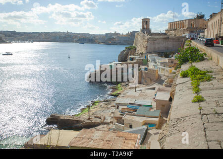 Blick auf das Siege-Bell-Kriegsdenkmal, Valletta Stockfoto
