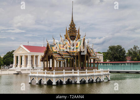 Bang Pa-In Palast, Ayutthaya, Thailand. Stockfoto