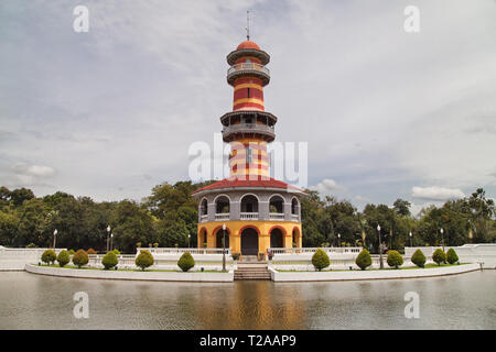 Weisen Lookout am Bang Pa-In Palast, Ayutthaya, Thailand. Stockfoto