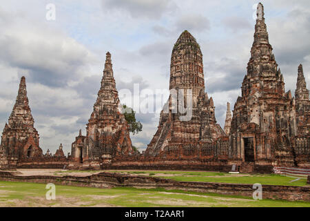 Wat Watthanaram in Ayutthaya, Thailand. Stockfoto