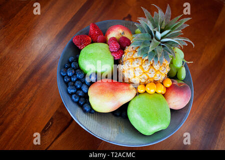 Obstschale Forest Lodge, Grootbos Nature Reserve Stockfoto