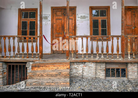 Stalins Haus und Bau von Joseph Stalin Museum in Gori - Stalin Heimat, in Gori, Shida Kartli Region, Georgien, Eurasien. Stockfoto