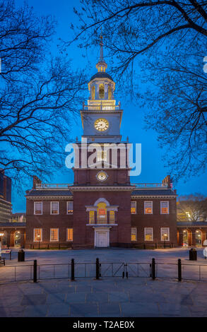 Die Independence Hall, Philadelphia, Pennsylvania, USA Stockfoto