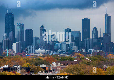 Skyline von Chicago, Illinois, USA Stockfoto
