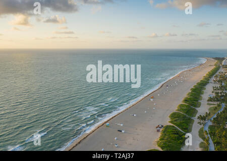 Küste von Miami Beach, Florida, USA Stockfoto