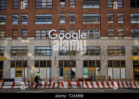 Google Gebäude 8510, 111 8th Ave ab der 9. Avenue Stockfoto