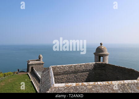 Durlston Schloss, Durlston Country Park, Swanage, Isle of Purbeck, Dorset, England, Großbritannien, USA, UK, Europa Stockfoto