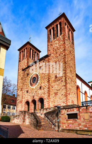 Kirche St. Georg in Bensheim, Bergstraße, Deutschland Stockfoto
