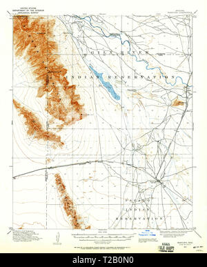 USGS TOPO Karte az Arizona maricopa 314782 1913 62.500 Wiederherstellung Stockfoto