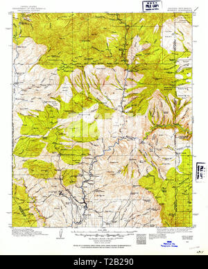 USGS TOPO Karte az Arizona Morenci 315371 1913 125000 Restaurierung Stockfoto