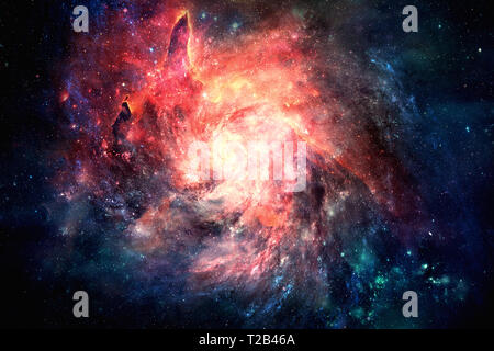 Abstrakte einzigartige Unglaublich schöne Spiralgalaxie artwork Hintergrund Stockfoto