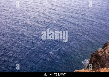 LAMPEDUSA, ITALIEN - AUGUST 04: Ansicht des Mare Morto Strand am August 04, 2018 Stockfoto