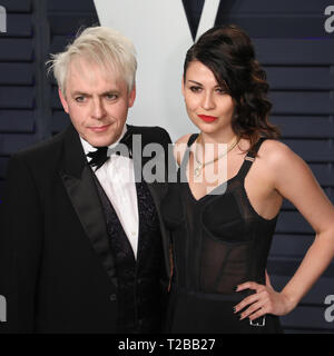 Vanity Fair Oscar Party im Wallis Annenberg Center für Darstellende Künste am 24. Februar 2019 in Beverly Hills, Kalifornien Mit: Nick Rhodes, Nefer Suvio Wo: Los Angeles, Kalifornien, Vereinigte Staaten, wenn: 24 Feb 2019 Credit: Sheri Determan/WENN.com Stockfoto