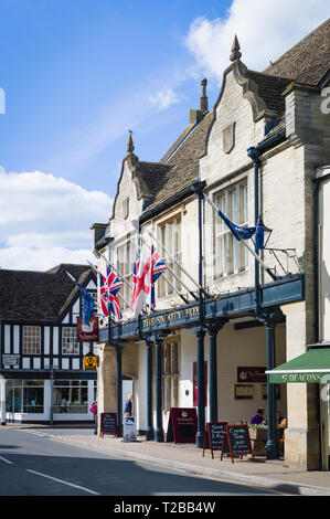 The Snooty Fox Hotel in Tetbury Gloucestershire England Großbritannien Stockfoto