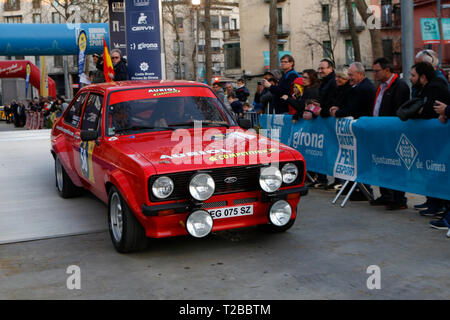 Start der 67th Edition von Moritz historische Rallye Costa Brava in Girona, Spanien am 15.03.2019 Stockfoto