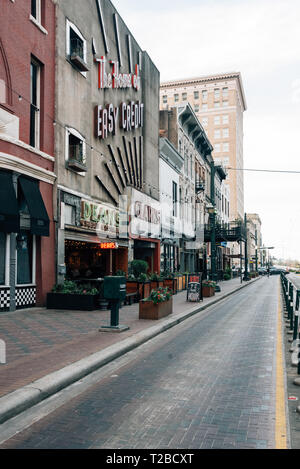 Main Street, in der Innenstadt von Houston, Texas Stockfoto