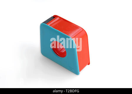 Scotch klebeband- Spender isoliert weißer Hintergrund Stockfoto