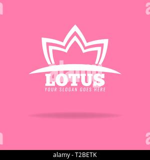 Premium luxus Lotus flower Logo. Vector Illustration. Stock Vektor