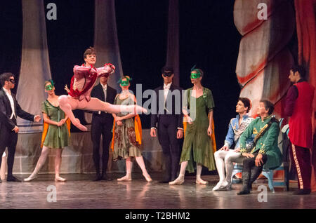 Cuban National Ballet spielt „Cinderella“ in Tearo La Caridad, Santa Clara, Kuba Stockfoto