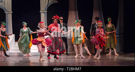 Cuban National Ballet spielt „Cinderella“ in Tearo La Caridad, Santa Clara, Kuba Stockfoto