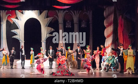 Cuban National Ballet spielt „Cinderella“ in Tearo La Caridad, Santa Clara, Kuba Stockfoto