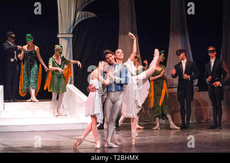 Cuban National Ballet spielt „Cinderella“ in Tearo La Caridad, Santa Clara, Kuba Stockfoto