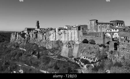 Pitigliano in der Toskana, Italien Stockfoto