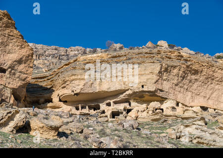 Manazan Höhlen, innerhalb der Grenzen des Taşkale Stadt Provinz Karaman, Türkei. Stockfoto