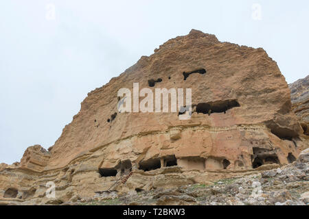 Manazan Höhlen, innerhalb der Grenzen des Taşkale Stadt Provinz Karaman, Türkei. Stockfoto