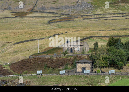 St James church, Woodhead, Derbyshire. Eine entfernte Kapelle neben dem 628 Woodhead Pass. Stockfoto