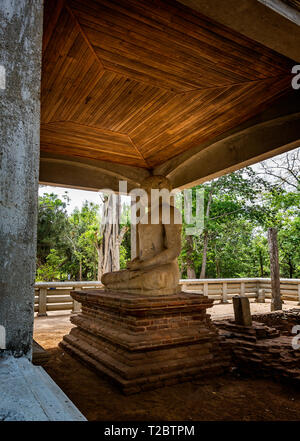 Samadhi Buddha Statue in Anuradhapura, Sri Lanka am 17. September 2016 Stockfoto