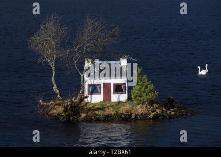 Modell Haus, Loch Shin, Lairg Stockfoto