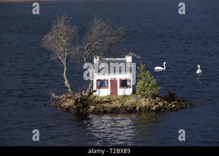 Modell Haus, Loch Shin, Lairg Stockfoto