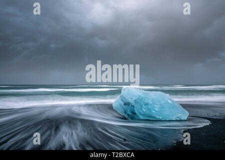 Jokulsarlon, Diamond Beach, Austurland, Island, Europa Stockfoto