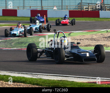 Cameron Jackson, Winklemann WDF 2, historische Formel Ford, HSCC, Öffner, Samstag, den 30. März 2019, Donington Park, Chris McEvoy, Rundstrecke, Stockfoto