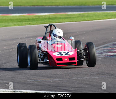 Nigel Adams, Lotus 61, historische Formel Ford, HSCC, Öffner, Samstag, den 30. März 2019, Donington Park, Chris McEvoy, Rundstrecke, CJM Photog Stockfoto