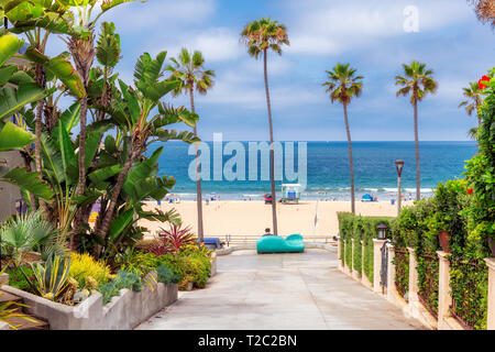 Los Angeles Strand am sonnigen Sommertag Stockfoto