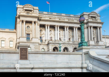 Bibliothek des Kongresses Gebäude - Washington DC, USA Stockfoto