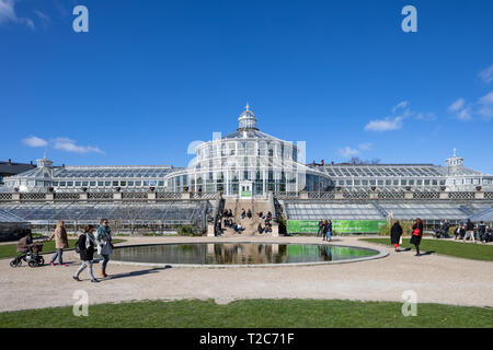 Das Palm House, Gewächshaus im Botanischen Garten der Universität Kopenhagen, Dänemark Stockfoto