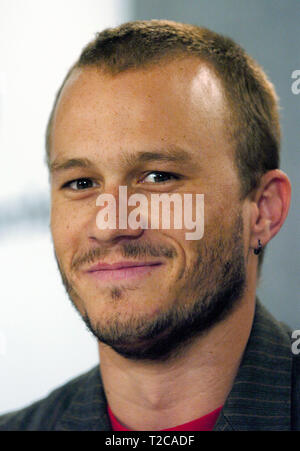 (Dpa) - US-Schauspieler Heath Ledger dargestellt, während die Premiere von seinem neuen Film "Brokeback Mountain" an der 30. Internationalen Filmfestspiele inToronto, Kanada, 10. September 2005. Foto Hubert Boesl | Verwendung weltweit Stockfoto