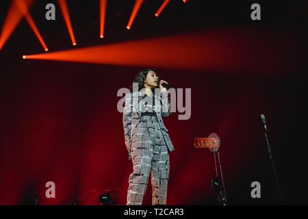 Schweiz, Zürich - 31. März 2019. Der kanadische Sänger und Songwriter Alessia Cara führt ein Live Konzert im Hallenstadion in Zürich. (Foto: Gonzales Foto - Tilman Jentzsch). Credit: Gonzales Foto/Alamy leben Nachrichten Stockfoto
