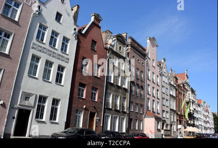 Danzig, Polen. 08 Juli, 2018. Historische Gebäude in der Altstadt von Danzig. Danzig (Polnisch Gdansk) ist eine Hafenstadt an der Ostseeküste von Polen. Quelle: Holger Hollemann/dpa/Alamy leben Nachrichten Stockfoto