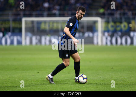 Mailand, Italien. 31 Mär, 2019. Ivan Perisic des FC Internazionale in Aktion während der Serie A-Spiel zwischen dem FC Internazionale und SS Lazio. Credit: Marco Canoniero/Alamy leben Nachrichten Stockfoto