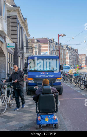 G4S Truck in Amsterdam Die Niederlande 2019 Stockfoto