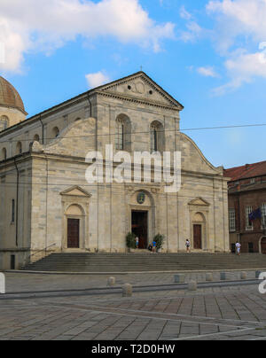 Kathedrale des Heiligen Johannes des Täufers, Torino Italien. Schießen im Juli 2017 Stockfoto