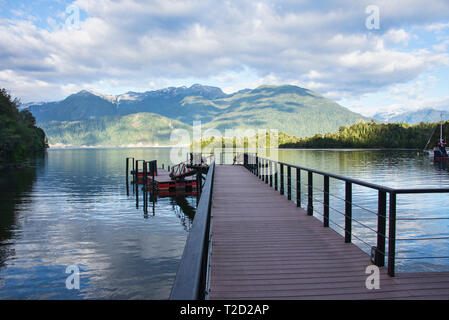 Die puyuhuapi Fjord in der ventisquero Sound, Patagonien, Aysen, Chile Stockfoto