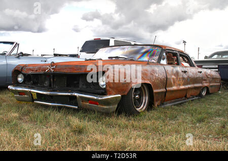 Rusty ratmobile auf Pick-Nick 2018, Classic Car Show in Mariehamn, Finnland. 05.08.2018 Mariehamn, Finnland Stockfoto