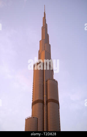 Burj Dubai Wolkenkratzer in Dubai, Vereinigte Arabische Emirate Stockfoto