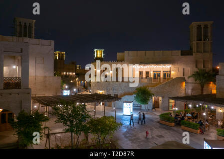 Al Seef Erbe Souk in Dubai, Vereinigte Arabische Emirate Stockfoto