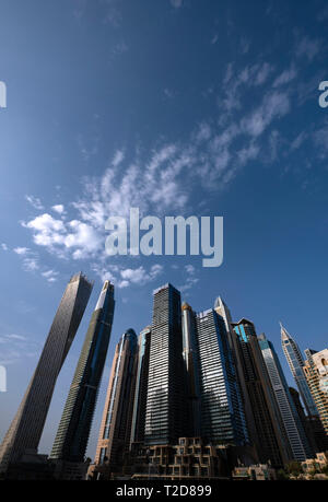 Dubai Marina, Dubai, Vereinigte Arabische Emirate Stockfoto